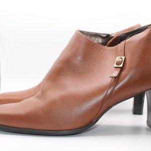 ANKLE BOOTS LEATHER  SIZE 10